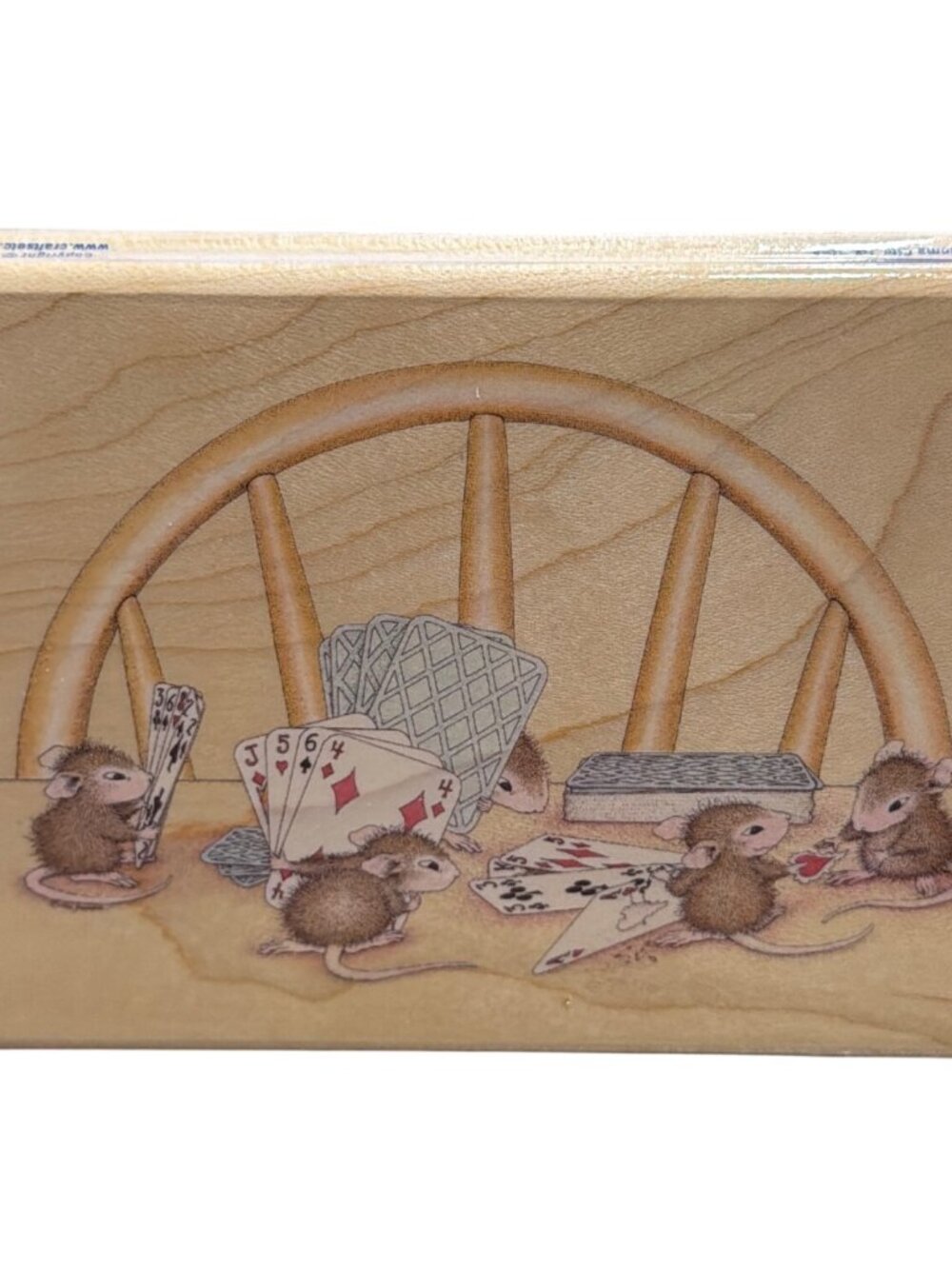 Ace Of Hearts House-Mouse Playing Cards Design Rubber Stamp HMPR1030 1992